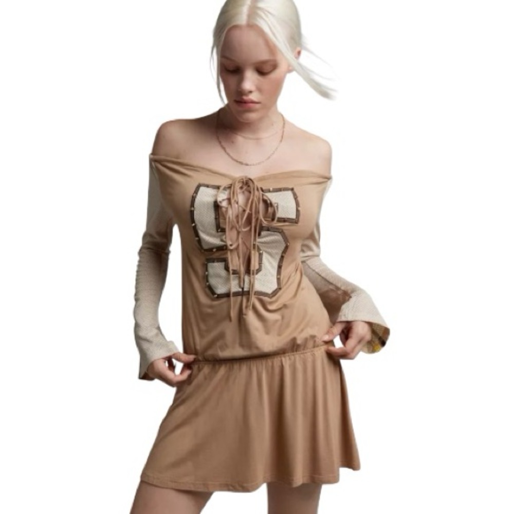 New Jaded London Maia Lace Up Mini Dress